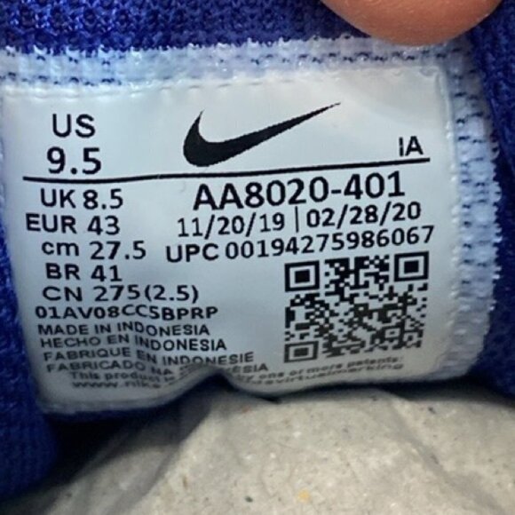 Nike Air Zoom Prestige HC Tennis Shoes Sz 9.5 - Picture 11 of 12